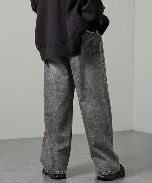 Alfred Alex（アルフレッドアレックス）の「【Alfred Alex】ツイスト ヴィンテージメイク セミフレアデニムパンツ（デニムパンツ・メンズ・インディゴブルー/グレー/ブラック・S/M/L）」の13枚目の写真