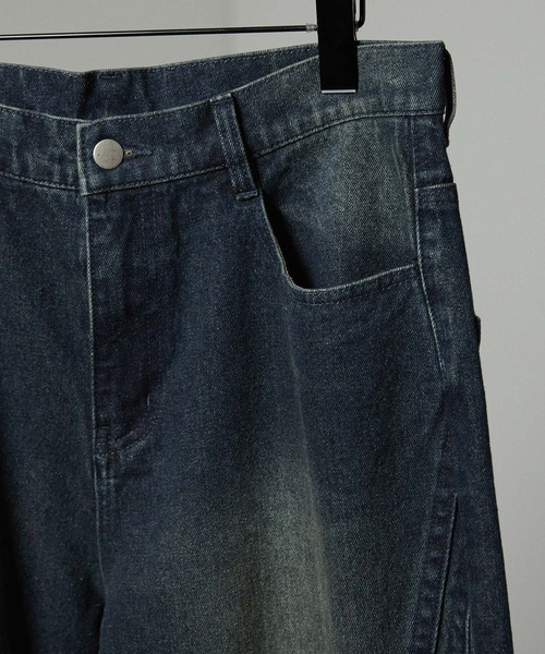 Alfred Alex（アルフレッドアレックス）の「【Alfred Alex】ツイスト ヴィンテージメイク セミフレアデニムパンツ（デニムパンツ・メンズ・インディゴブルー/グレー/ブラック・S/M/L）」の17枚目の写真