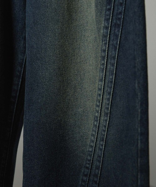 Alfred Alex（アルフレッドアレックス）の「【Alfred Alex】ツイスト ヴィンテージメイク セミフレアデニムパンツ（デニムパンツ・メンズ・インディゴブルー/グレー/ブラック・S/M/L）」の20枚目の写真