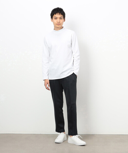 COMME CA ISM(コムサイズム)の「【セットアップ対応】 ストレッチダンボールニット テーパードパンツ(スラックス・メンズ・チャコール/ブラック・SMALL/MEDIUM/LARGE)」の6枚目の写真