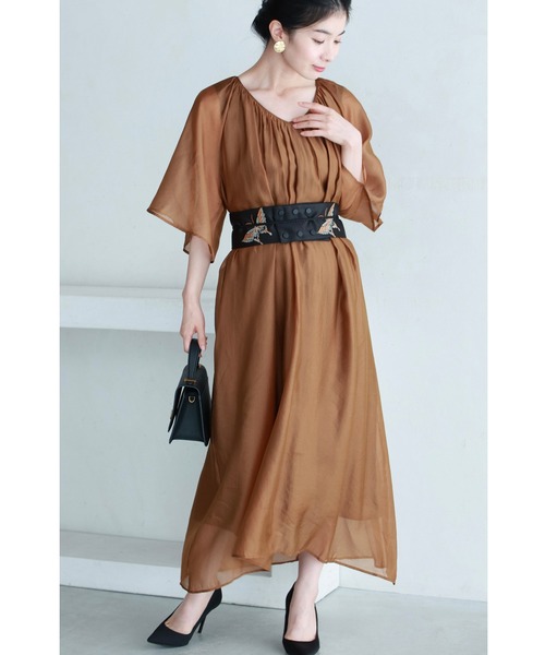 cawaii（カワイイ）の「（黒）鮮やかな蝶々刺繍の帯ベルト（帯締め付き）（ベルト・レディース・ブラック・FREE）」の5枚目の写真