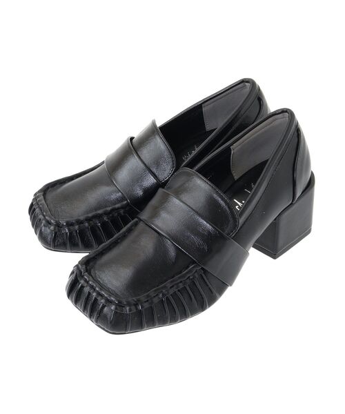 Green　Parks（グリーンパークス）の「・rich　blue　ヒールローファー（ローファー・レディース・シルバー/ブラック・LL/S/M/L）」の22枚目の写真