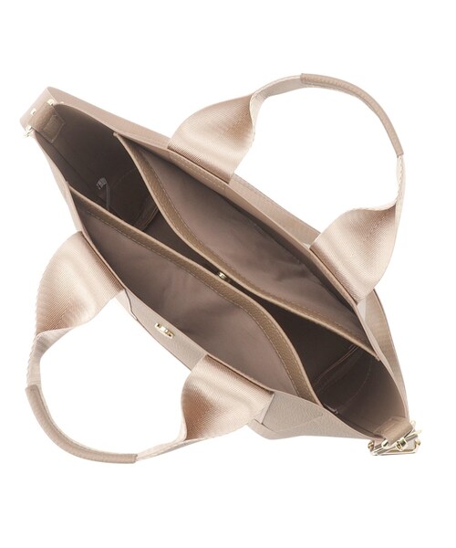 OPAQUE.CLIP（オペークドットクリップ）の「◆【2WAY】シュリンク合皮コンビミドルショルダーバッグ（ショルダーバッグ・レディース・ブラック/ベージュ/シルバー・00）」の13枚目の写真