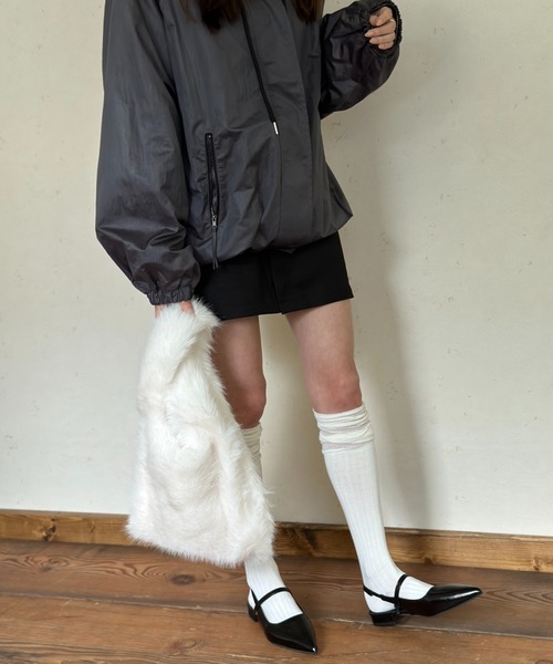 Per sist ence（パーシエンス）の「パールタフタマンパ―（マウンテンパーカー・レディース・グレー/チャコールグレー/アイボリー/ブラック・FREE）」の19枚目の写真