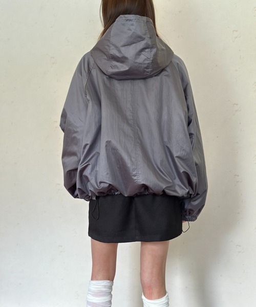 Per sist ence（パーシエンス）の「パールタフタマンパ―（マウンテンパーカー・レディース・グレー/チャコールグレー/アイボリー/ブラック・FREE）」の15枚目の写真