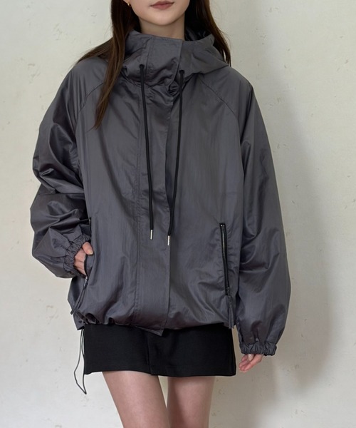 Per sist ence（パーシエンス）の「パールタフタマンパ―（マウンテンパーカー・レディース・グレー/チャコールグレー/アイボリー/ブラック・FREE）」の8枚目の写真