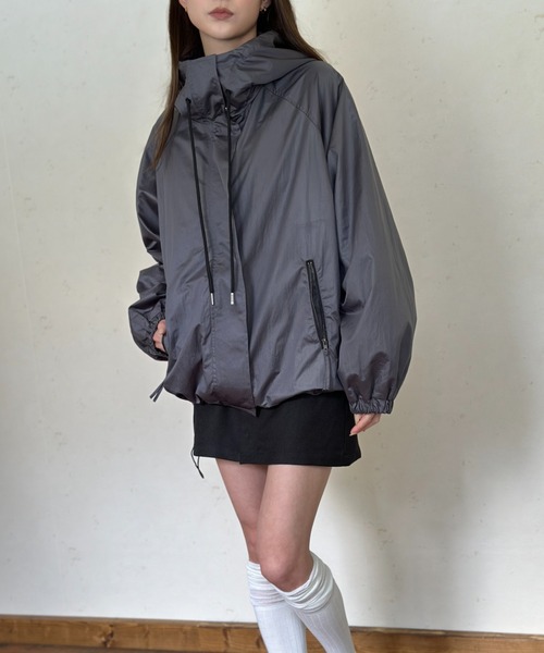 Per sist ence（パーシエンス）の「パールタフタマンパ―（マウンテンパーカー・レディース・グレー/チャコールグレー/アイボリー/ブラック・FREE）」の10枚目の写真