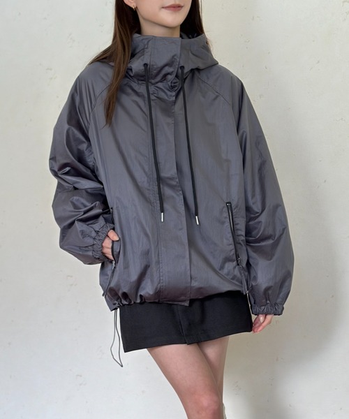 Per sist ence（パーシエンス）の「パールタフタマンパ―（マウンテンパーカー・レディース・グレー/チャコールグレー/アイボリー/ブラック・FREE）」の9枚目の写真