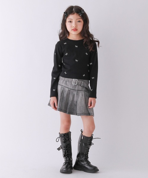 10C REPIPI（ジューシーレピピ）の「【10C REPIPI】ソウガラリブロンT（Tシャツ/カットソー・キッズ・ブラック系1/ホワイト系2/ホワイト系1/ブラック系2/ホワイト系3/ホワイト系4・110cm/130cm/120cm）」の10枚目の写真