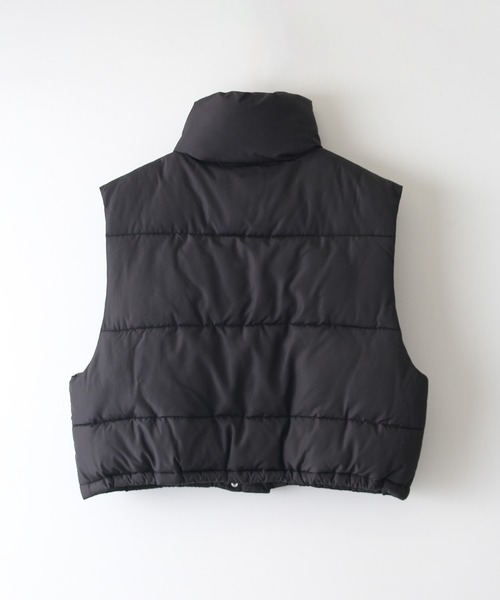 SpRay（スプレイ）の「中綿クロップドベスト（ダウンベスト・レディース・アイボリー/ブラック・FREE）」の17枚目の写真