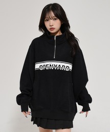 『OY/オーワイ』 CRACKED STRIPE LOGO ANORAK MTM/クラックド ストライプ ロゴ アノラック スウェット