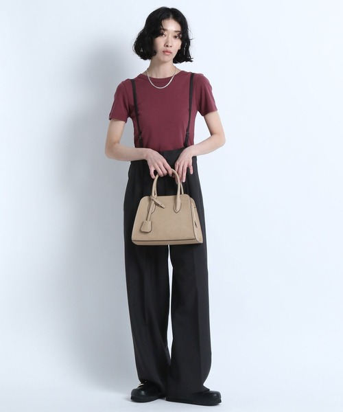 eL】Trapezoid Boston Bag/140078（トートバッグ）｜eL（エル