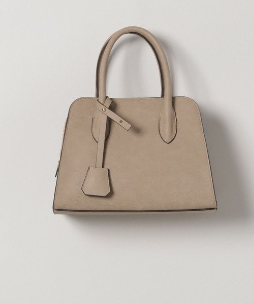 eL（エル）の「【eL】Trapezoid Boston Bag/140078（トートバッグ・レディース・ブラック/ベージュ・FREE）」の5枚目の写真