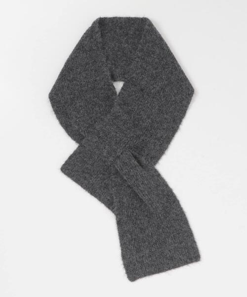 RODE SKO（ロデスコ）の「メランジロングマフラー（マフラー・レディース・ブルー/チャコールグレー/ベージュ・ONE）」の6枚目の写真