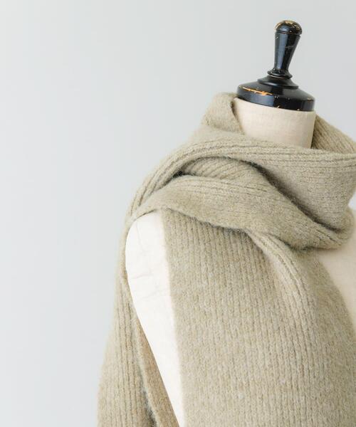 RODE SKO（ロデスコ）の「メランジロングマフラー（マフラー・レディース・ブルー/チャコールグレー/ベージュ・ONE）」の8枚目の写真