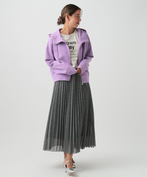 BAYFLOW（ベイフロー）の「[選べる着丈]ダンボールジップパーカー（パーカー・レディース・ネイビー/ラベンダー/ライトグレー・SMALL/MEDIUM）」の20枚目の写真