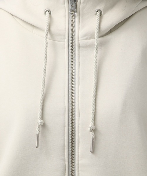 BAYFLOW（ベイフロー）の「[選べる着丈]ダンボールジップパーカー（パーカー・レディース・ネイビー/ラベンダー/ライトグレー・SMALL/MEDIUM）」の5枚目の写真