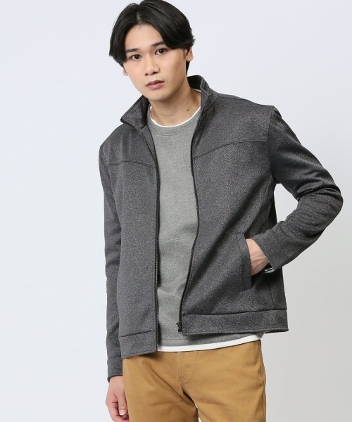 【セール】m.f.エディトリアル メンズ メランジポンチ スタンド カットアウター(その他アウター)|m.f.editorial(エムエフエディトリアル)