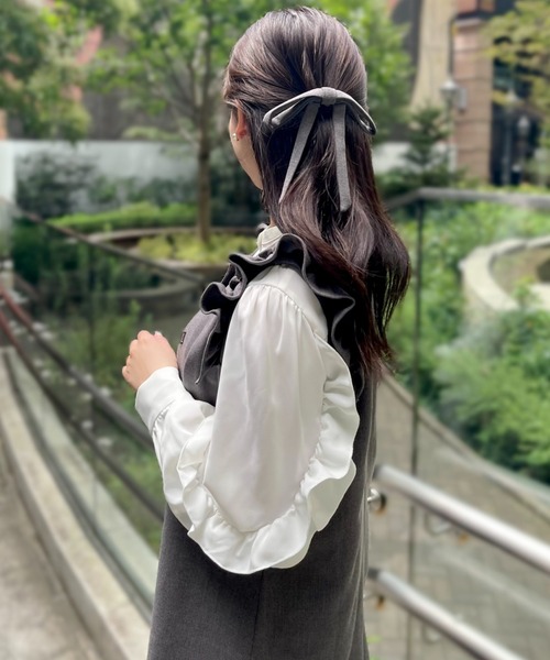 HALUHIROINE（ハルヒロイン）の「リボン付きフリルジレ（ベスト）」 - WEAR