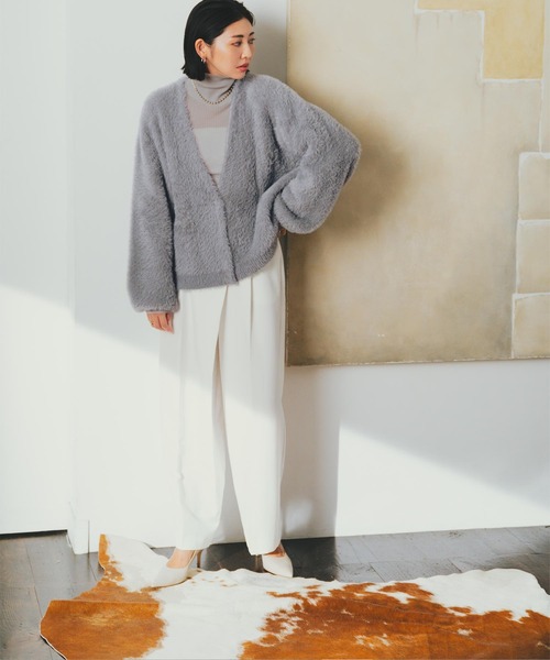 UR'S(ユアーズ)の「ラップデザインワイドパンツ(その他パンツ・レディース・ネイビー/ホワイト/キャメル・S/L/M)」の15枚目の写真