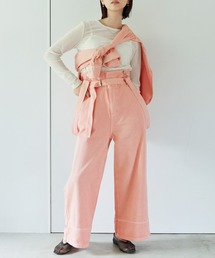 STRATA（エストラータ）の「2wayハイウエストサロペットデニム【低身長・小柄女性】（デニムパンツ）」