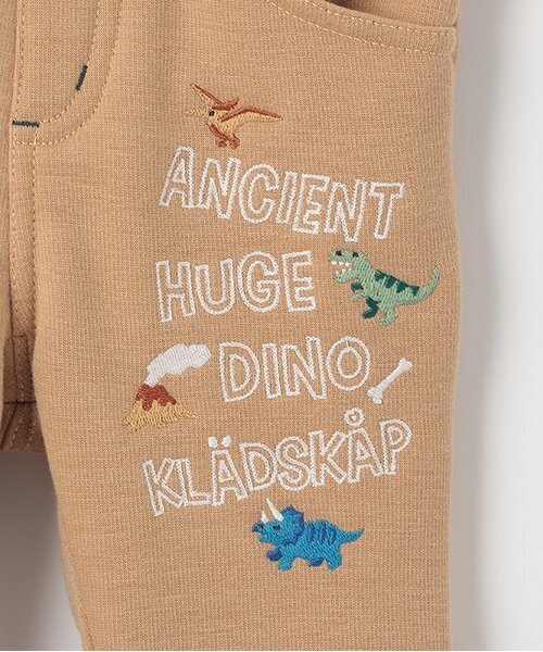 kladskap（クレードスコープ）の「【人気商品再入荷】【直営店で取り扱い無し】恐竜刺しゅうロング丈ストレートパンツ（チノパンツ・キッズ・ベージュ/ブラック・90cm/100cm/110cm/120cm）」の10枚目の写真