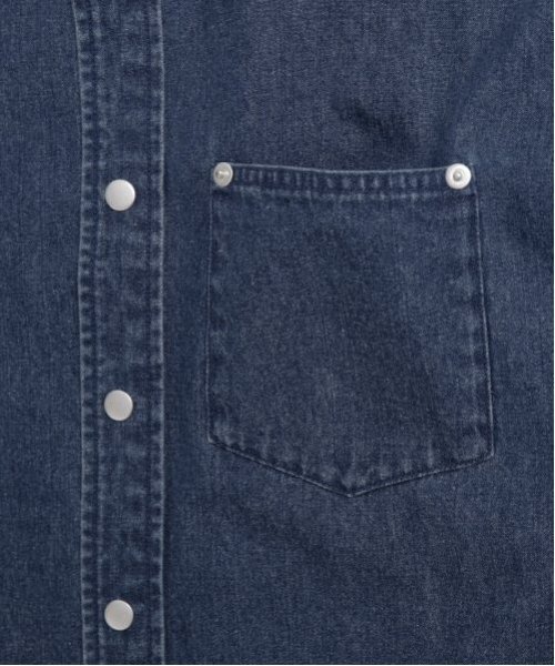 GLAZOS（グラソス）の「デニムシャツ（シャツ/ブラウス・キッズ・ブラック/ライトブルー・S/M/L/LL）」の15枚目の写真