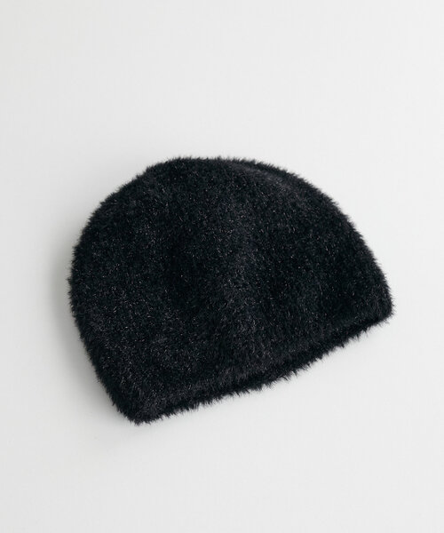 DISCOAT（ディスコート）の「ラメシャギーニットワッチ（キャップ・レディース・アイボリー/ブラック・FREE）」の7枚目の写真