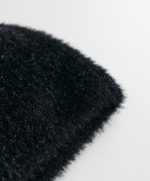 DISCOAT（ディスコート）の「ラメシャギーニットワッチ（キャップ・レディース・アイボリー/ブラック・FREE）」の8枚目の写真