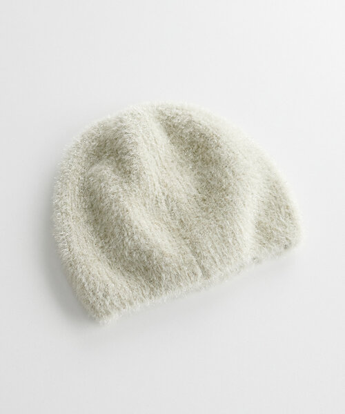 DISCOAT（ディスコート）の「ラメシャギーニットワッチ（キャップ・レディース・アイボリー/ブラック・FREE）」の12枚目の写真