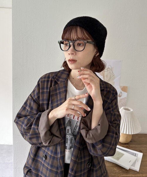 DISCOAT（ディスコート）の「ラメシャギーニットワッチ（キャップ・レディース・アイボリー/ブラック・FREE）」の19枚目の写真