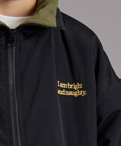 セール】【PAIRMANON STREET】ナイロン マイクロフリース ハーフジップ