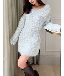 RESEXXY | ラメシャギーニットチュニックワンピース(ワンピース)