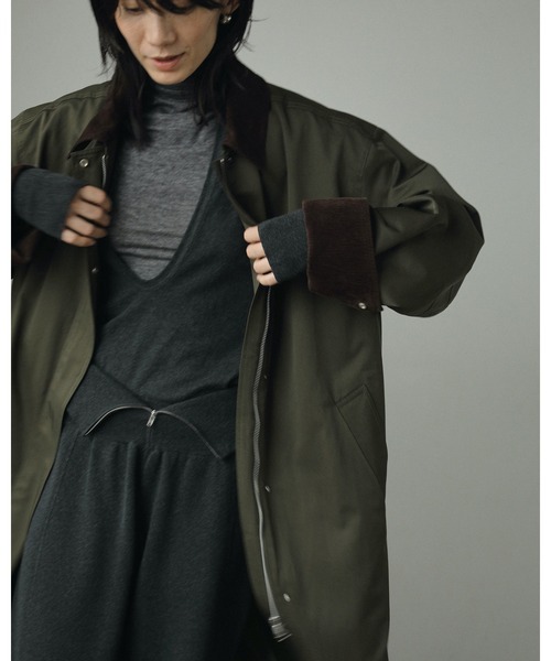 anuke（アンヌーク）の「Deep Keyneck Knit（ニット/セーター・レディース・チャコールグレー/グレー・FREE）」の7枚目の写真