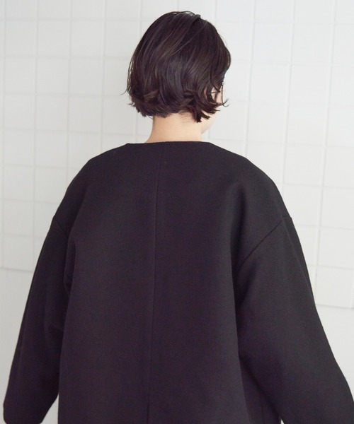 bulle de savon(ビュルデサボン)の「super100 ノーカラーブルゾン(ブルゾン・レディース・ブラック・FREE)」の22枚目の写真