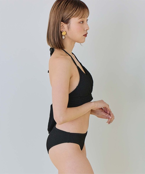 【新品未使用】anuans バック リボン 水着 ビキニ ブラック Free バックリボン クロスラップ ビキニ☆ 全2色♪ (ビキニ) 71053202【BUYMA】