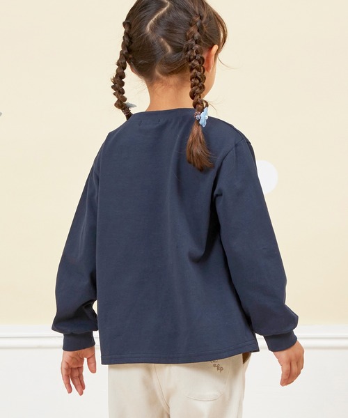 KP(ケーピー)の「【WEB限定】ワンポイント刺繍長袖Tシャツ(80~140)(Tシャツ/カットソー・キッズ・サックスブルー/オフホワイト/ラベンダー/ネイビー/ピンク・100cm/140cm/130cm/120cm/110cm/90cm/80cm)」の21枚目の写真