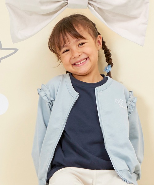 KP(ケーピー)の「【WEB限定】ワンポイント刺繍長袖Tシャツ(80~140)(Tシャツ/カットソー・キッズ・サックスブルー/オフホワイト/ラベンダー/ネイビー/ピンク・100cm/140cm/130cm/120cm/110cm/90cm/80cm)」の22枚目の写真