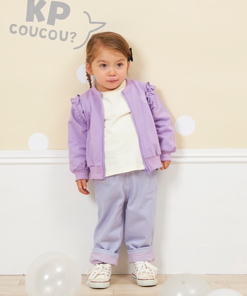 KP(ケーピー)の「【WEB限定】ワンポイント刺繍長袖Tシャツ(80~140)(Tシャツ/カットソー・キッズ・サックスブルー/オフホワイト/ラベンダー/ネイビー/ピンク・100cm/140cm/130cm/120cm/110cm/90cm/80cm)」の18枚目の写真