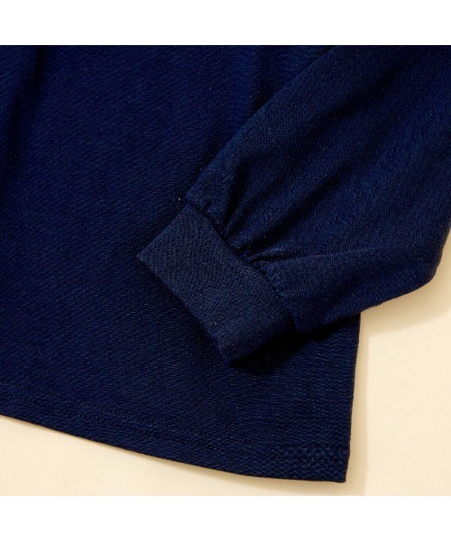 KP(ケーピー)の「【WEB限定】ワンポイント刺繍長袖Tシャツ(80~140)(Tシャツ/カットソー・キッズ・サックスブルー/オフホワイト/ラベンダー/ネイビー/ピンク・100cm/140cm/130cm/120cm/110cm/90cm/80cm)」の6枚目の写真