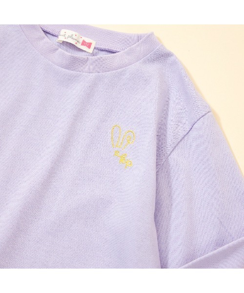 KP(ケーピー)の「【WEB限定】ワンポイント刺繍長袖Tシャツ(80~140)(Tシャツ/カットソー・キッズ・サックスブルー/オフホワイト/ラベンダー/ネイビー/ピンク・100cm/140cm/130cm/120cm/110cm/90cm/80cm)」の9枚目の写真