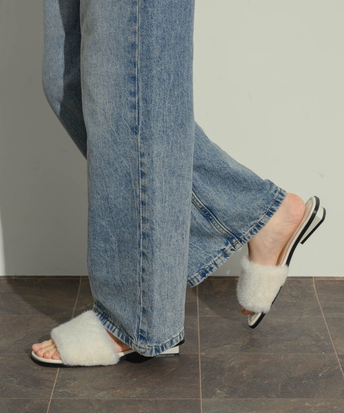 NEUNA（ヌナ）の「エコファーミュール（サンダル・レディース・ブラック/ブラウン/アイボリー・LARGE/MEDIUM/SMALL）」の9枚目の写真