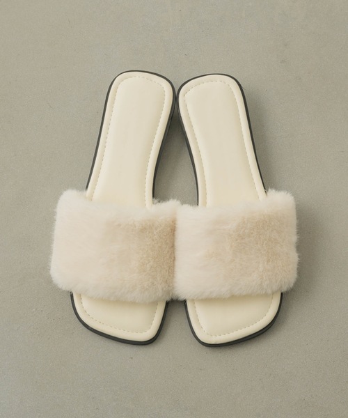 NEUNA（ヌナ）の「エコファーミュール（サンダル・レディース・ブラック/ブラウン/アイボリー・LARGE/MEDIUM/SMALL）」の19枚目の写真