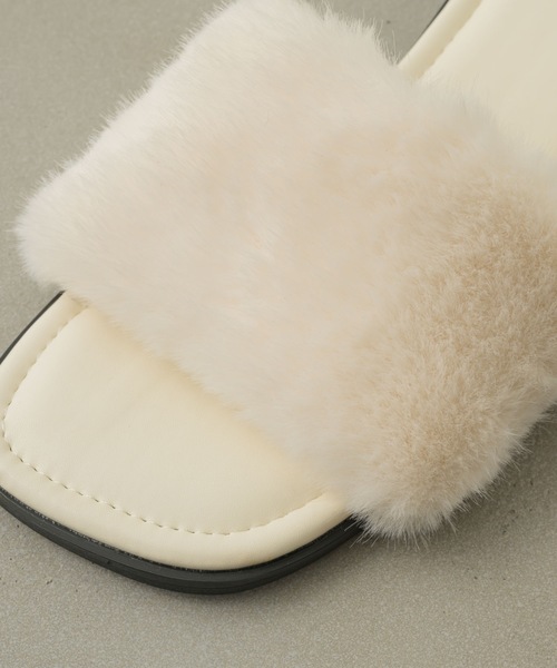 NEUNA（ヌナ）の「エコファーミュール（サンダル・レディース・ブラック/ブラウン/アイボリー・LARGE/MEDIUM/SMALL）」の22枚目の写真