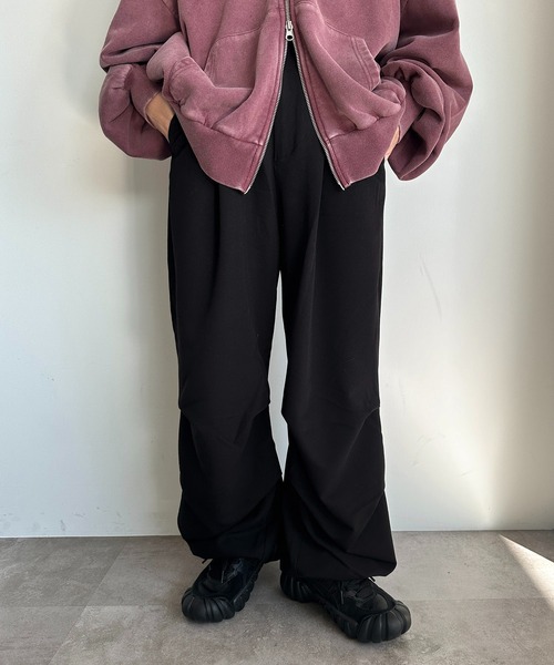 apres jour mignon(アプレジュールミニョン)の「パラシュートスラックス【ZOZOTOWN限定アイテム】(スラックス・レディース・ブラック系その他/ブラック/チャコールグレー・SMALL/MEDIUM/X-LARGE)」の5枚目の写真