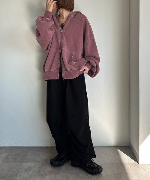 apres jour mignon(アプレジュールミニョン)の「パラシュートスラックス【ZOZOTOWN限定アイテム】(スラックス・レディース・ブラック系その他/ブラック/チャコールグレー・SMALL/MEDIUM/X-LARGE)」の9枚目の写真