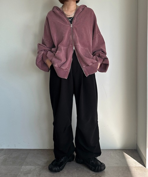 apres jour mignon(アプレジュールミニョン)の「パラシュートスラックス【ZOZOTOWN限定アイテム】(スラックス・レディース・ブラック系その他/ブラック/チャコールグレー・SMALL/MEDIUM/X-LARGE)」の10枚目の写真