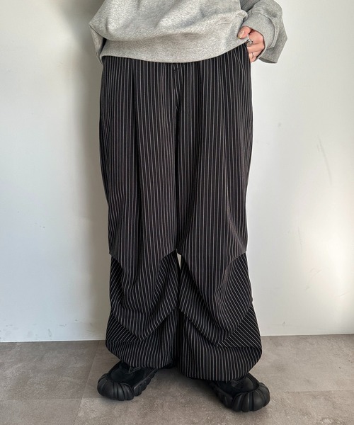 apres jour mignon(アプレジュールミニョン)の「パラシュートスラックス【ZOZOTOWN限定アイテム】(スラックス・レディース・ブラック系その他/ブラック/チャコールグレー・SMALL/MEDIUM/X-LARGE)」の12枚目の写真