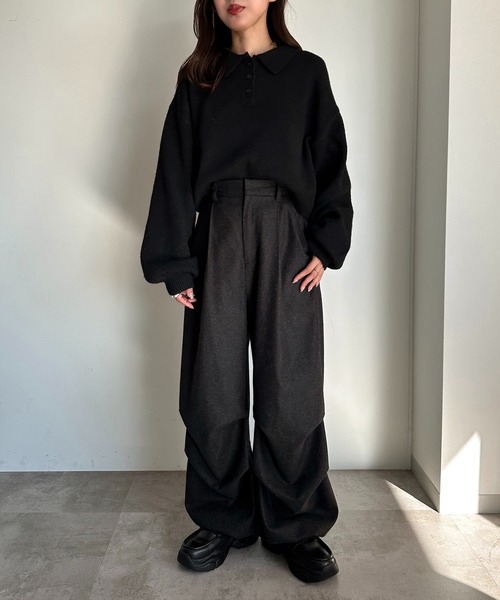 apres jour mignon(アプレジュールミニョン)の「パラシュートスラックス【ZOZOTOWN限定アイテム】(スラックス・レディース・ブラック系その他/ブラック/チャコールグレー・SMALL/MEDIUM/X-LARGE)」の22枚目の写真