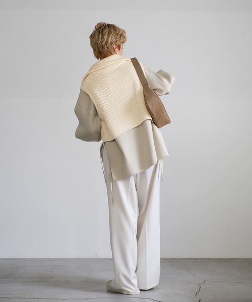 セール】ハーフジップニットベスト（ベスト）｜select MOCA（セレクト